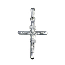 Load image into Gallery viewer, Sterling Silver Finish High Polished Crucifix Pendant - silverdepot