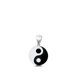 Sterling Silver Yin and Yang Pendant