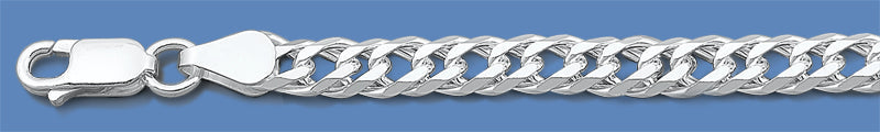 Sterling Silver Rombo 060-3.8mm Double Link Chain with Lobster Clasp