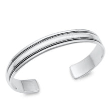 Load image into Gallery viewer, Sterling Silver Oxidized Bangle Bracelet Thickness-9.6mm, Inside Diameter-50x60mm