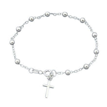 Load image into Gallery viewer, Sterling Silver Rosary Bracelet-4mm