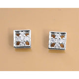 Sterling Silver Clear CZ Assorted w/CZ Earrings