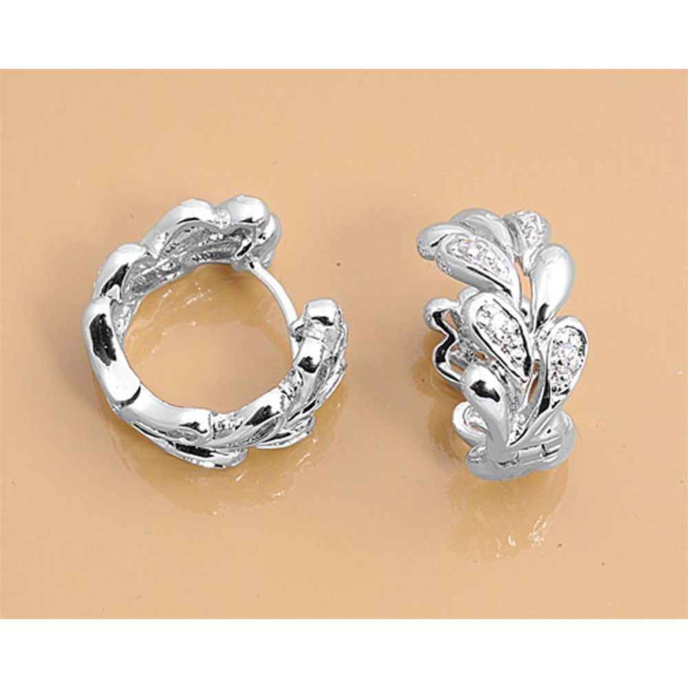 Sterling Silver Clear CZ Assorted w/CZ Earrings