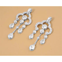 Load image into Gallery viewer, Sterling Silver Clear CZ Assorted w/CZ Earrings