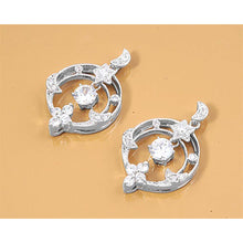 Load image into Gallery viewer, Sterling Silver Clear CZ Assorted w/CZ Earrings