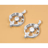 Sterling Silver Clear CZ Assorted w/CZ Earrings