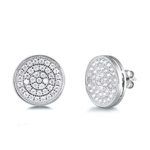 Load image into Gallery viewer, Sterling Silver Clear CZ Circles Assorted CZ Earrings
