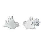 Sterling Silver Clear CZ Dove Assorted CZ Earrings