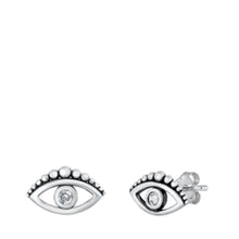 Load image into Gallery viewer, Sterling Silver Eye Stud Earrings - silverdepot