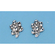 Load image into Gallery viewer, Sterling Silver Small Skull Earrings with Friction Back PostAnd Height 5MM