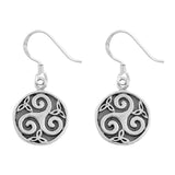Sterling Silver Stud Celtic Plain Earrings