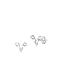 Load image into Gallery viewer, Sterling Silver Aries Zodiac Earrings