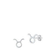 Load image into Gallery viewer, Sterling Silver Taurus Zodiac Earrings