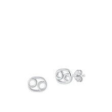 Load image into Gallery viewer, Sterling Silver Cancer  Zodiac Earrings