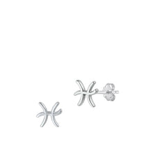 Load image into Gallery viewer, Sterling Silver Pisces  Zodiac Earrings