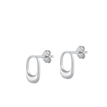 Load image into Gallery viewer, Sterling Silver Rhodium Plated Earrings-12.5mm
