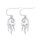 Sterling Silver Oxidized Earrings Face Height-20.6mm