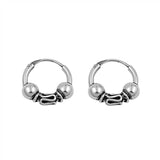 Sterling Silver Bali Hoop Earring