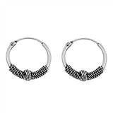 Sterling Silver Bali Hoop Earring