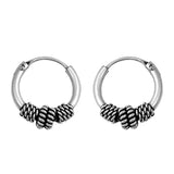 Sterling Silver Bali Hoop Earring