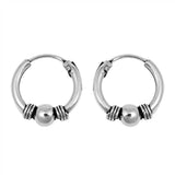 Sterling Silver Bali Hoop Earring