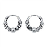 Sterling Silver Bali Hoop Earring