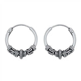Sterling Silver Bali Hoop Earring