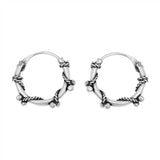 Sterling Silver Bali Hoop Earring