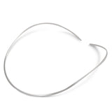 Sterling Silver 2mm Flat Choker Necklace-16