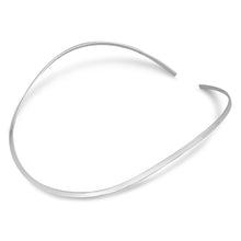 Load image into Gallery viewer, Sterling Silver Flat Choker Necklace-18inches