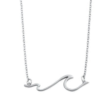 Load image into Gallery viewer, Sterling Silver Wave Necklace-8mm