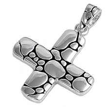 Load image into Gallery viewer, Sterling Silver Small Cross Plain PendantAnd Pendant Height 18mm