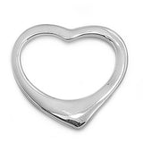 Sterling Silver Elegant Open Heart PendantAnd with Height of 20 MM