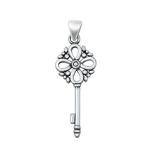 Load image into Gallery viewer, Sterling Silver Key Pendant - silverdepot