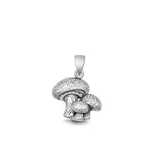 Load image into Gallery viewer, Sterling Silver Oxidized Mushrooms Pendant