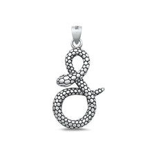 Load image into Gallery viewer, Sterling Silver Oxidized Snake Pendant Face Height-26.7mm