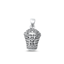 Load image into Gallery viewer, Sterling Silver Oxidized Pharaoh Plain Pendant Face Height-17.9mm