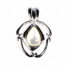 Load image into Gallery viewer, Sterling Silver White Pearl Stone Pendant