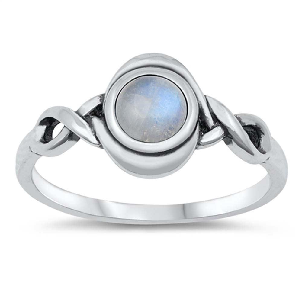 Sterling Silver Genuine Moonstone Ring