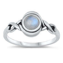 Load image into Gallery viewer, Sterling Silver Genuine Moonstone Ring
