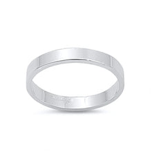 Load image into Gallery viewer, Sterling Silver Flat Cigar Band Ring-3mm