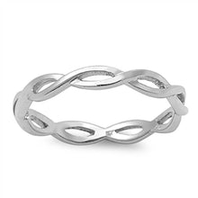 Load image into Gallery viewer, Sterling Silver Infinity Shaped Plain RingsAnd Band Width 3mm