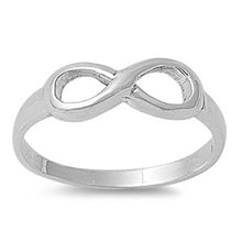 Load image into Gallery viewer, Sterling Silver Stylish Infinity Sign Ring with Ring Face Height of 6MM