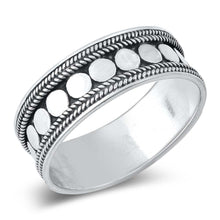 Load image into Gallery viewer, Sterling Silver Oxidized Bali Design Ring