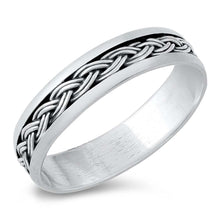 Load image into Gallery viewer, Sterling Silver Oxidized Bali Design Ring