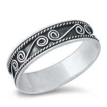 Load image into Gallery viewer, Sterling Silver Oxidized Bali Ring