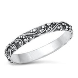 Sterling Silver Oxidized Bali Style Ring