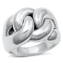 Load image into Gallery viewer, Sterling Silver Electroform Oxidized Plain Ring Face Height-16mm