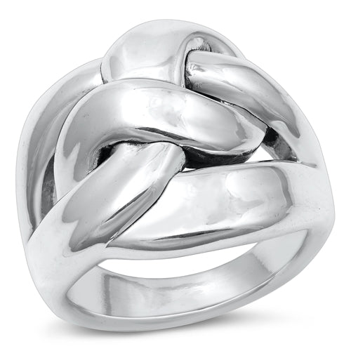 Sterling Silver Oxidized Electroform Plain Ring Face Height-23mm