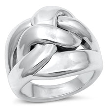 Load image into Gallery viewer, Sterling Silver Oxidized Electroform Plain Ring Face Height-23mm